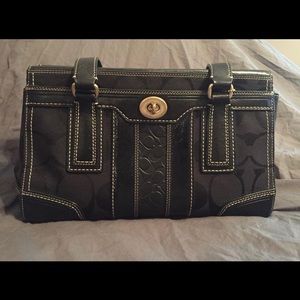Authentic black Coach Handbag